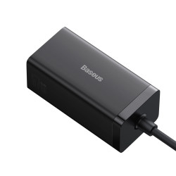NONAME - Baseus Nabíjačka do siete GaN5 Pre 2x USB-C/USB-A/HDMI 67W kábel 1.5m/USB-C kábel 1m čierna