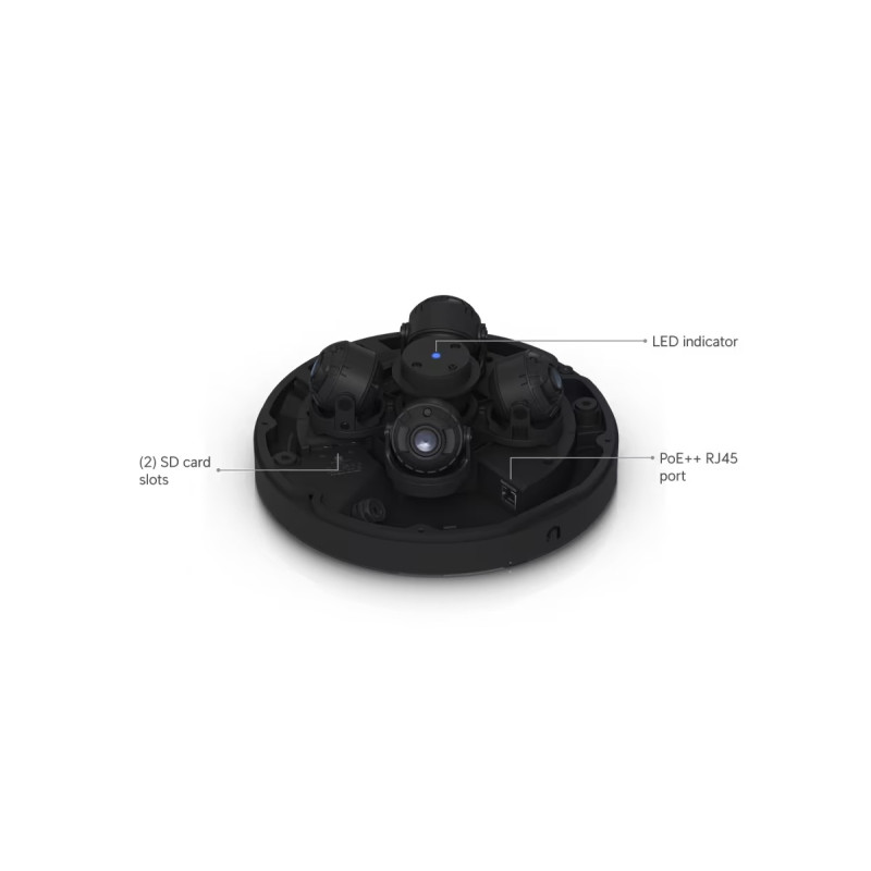 UBIQUITI ENTERPRISE - Ubiquiti UVC-AI-MS-4-B - UniFi Enterprise AI Multi Sensor 4, čierna