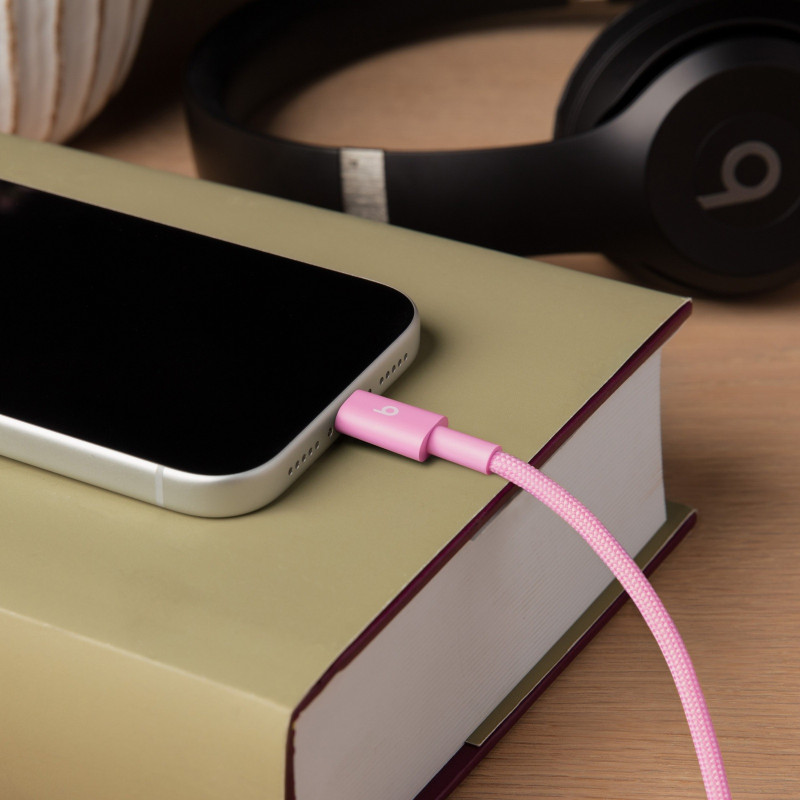 APPLE - Beats USB-C / USB-C Woven Cable (1.5m) - Power Pink