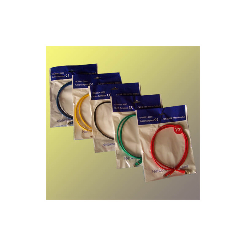 OEM - Patch cord FTP cat5e 1,5M černý
