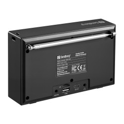 NONAME - Sandberg Speaker Radio DAB+BT Recharge, prenosné DAB+/FM rádio s Bluetooth, čierna