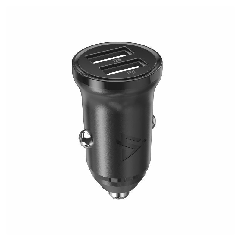 AUTONABÍJAČKA CL-02, 4,8 A, 2x USB-A ČIERNA