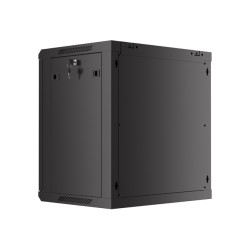 LANBERG 19'' RACKOVÁ SKRIŇA 12U/600X450 S PERFOROVANÝMI DVERAMI ČIERNA - PLOCHÉ BALENIE
