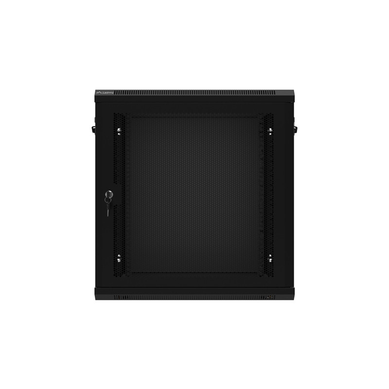 LANBERG 19'' RACKOVÁ SKRIŇA 12U/600X450 S PERFOROVANÝMI DVERAMI ČIERNA - PLOCHÉ BALENIE
