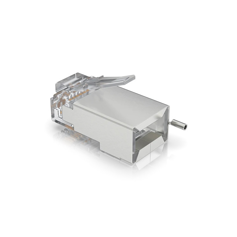 Ubiquiti UISP-Connector-SHD - STP RJ45 konektor, Cat5, 8p8c, drôt, pozlátený, AWG24 (100ks)