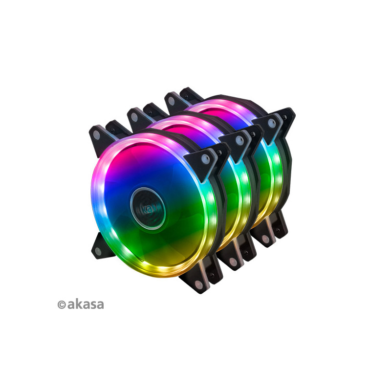 prídavný ventilátor Akasa Vegas AR7 LED 12 cm kit