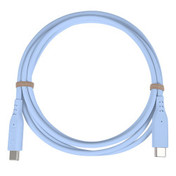 PremiumCord silikónový USB-C 60W, modrý, 1.5m