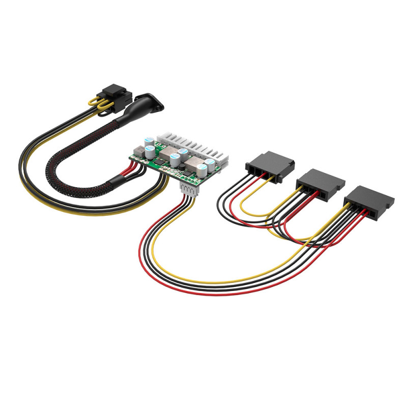 AKASA adaptér 200W DC pre DC ATX power