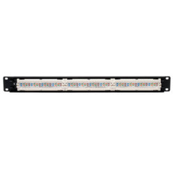 EATON - Patch panel pre montáž do čajky 1U, 24x Cat6/Cat5, 568B, RJ45 Ethernet