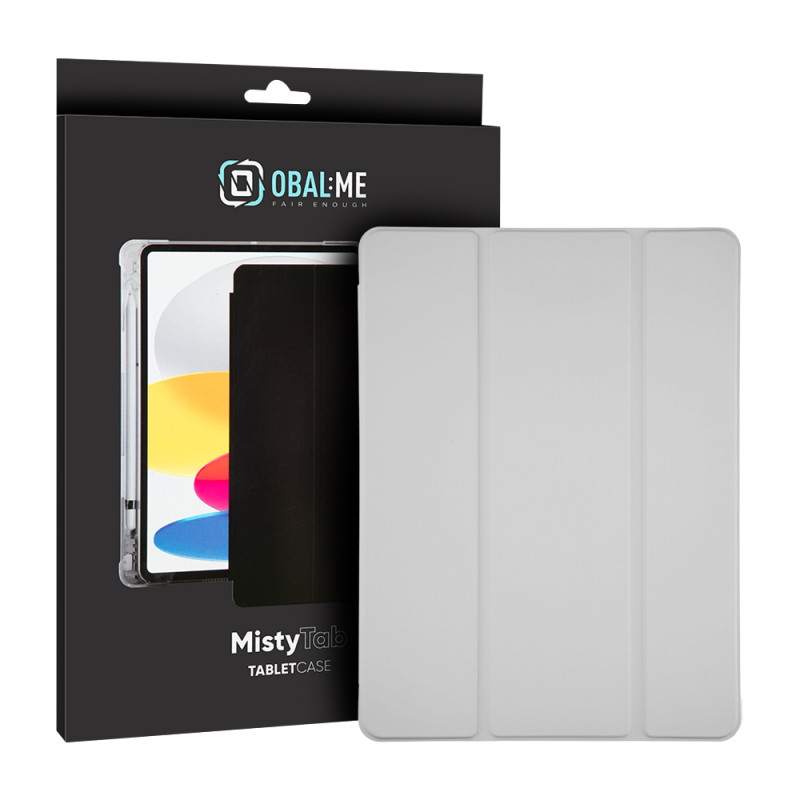 OBAL:ME MistyTab Puzdro pre Samsung Galaxy Tab S10 Lite/S9/S9 FE/S10 FE Light Gray