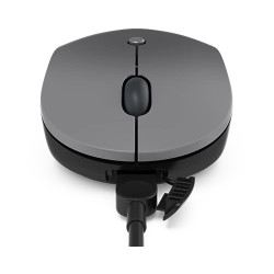 Lenovo Go/Ergonomická/Blue Track/2 400 DPI/Bezdrôtová USB/Čierna-šedá