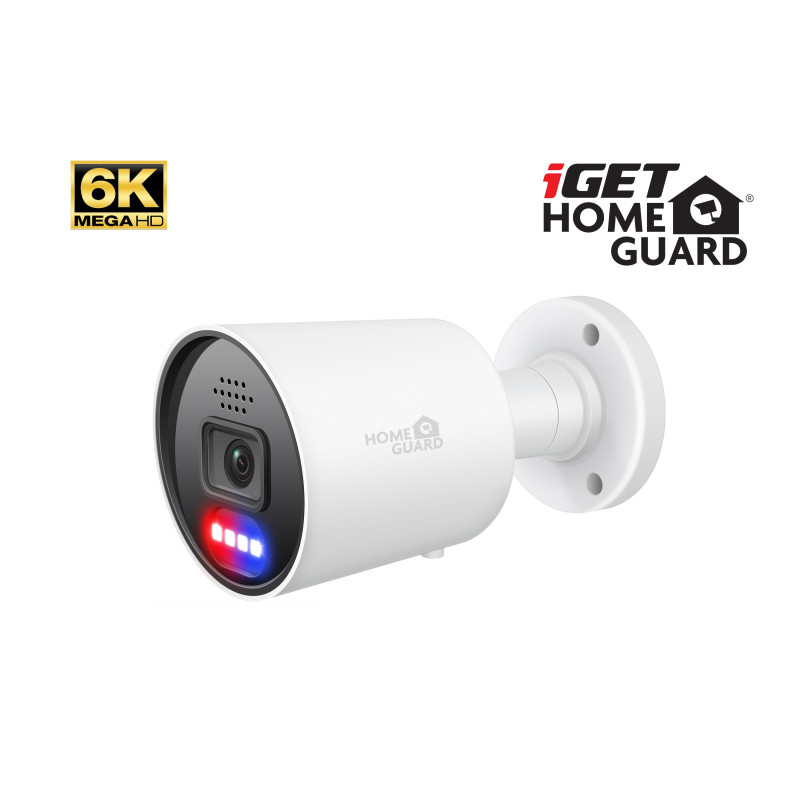 iGET HGNHK942CAM - MegaHD 6K PoE IP kamera, SMART AI detekcia, IP67, zvuk, nočný prísvit 40m, ONVIF