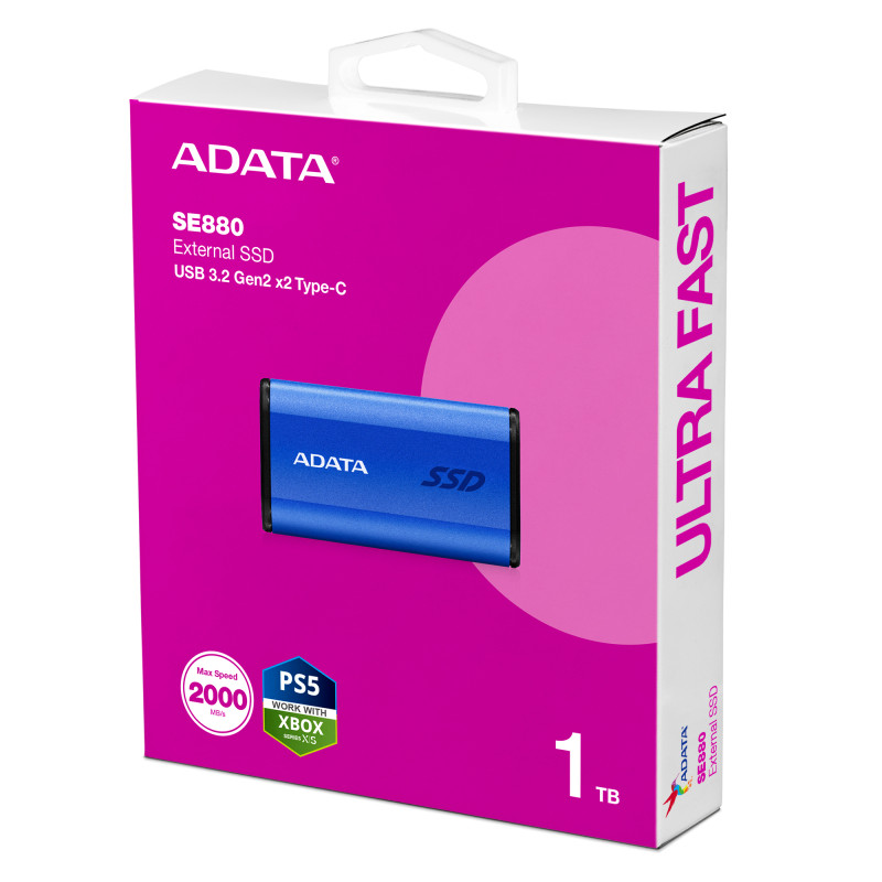ADATA Elite SE880/1TB/SSD/Externý/Modrá/5R