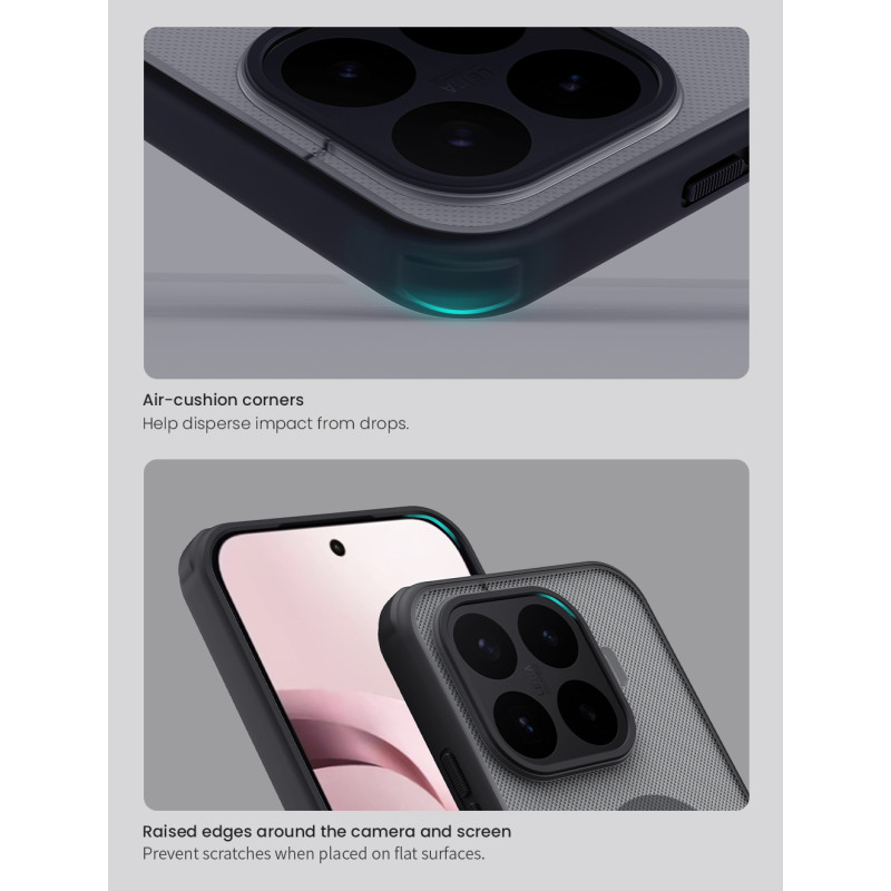 Nillkin Super Frosted PRE Magnetic Zadný Kryt pre Xiaomi 17T Transparent Black