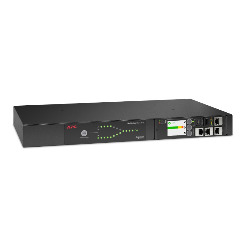 APC - RACK ATS, 230V, 16A, (2) IEC 309 in, (1) IEC 309 out