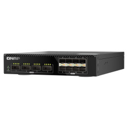 QNAP riadený switch QSW-M7308R-4X (4x 100GbE porty + 8x 25GbE porty, polovičná šírka)