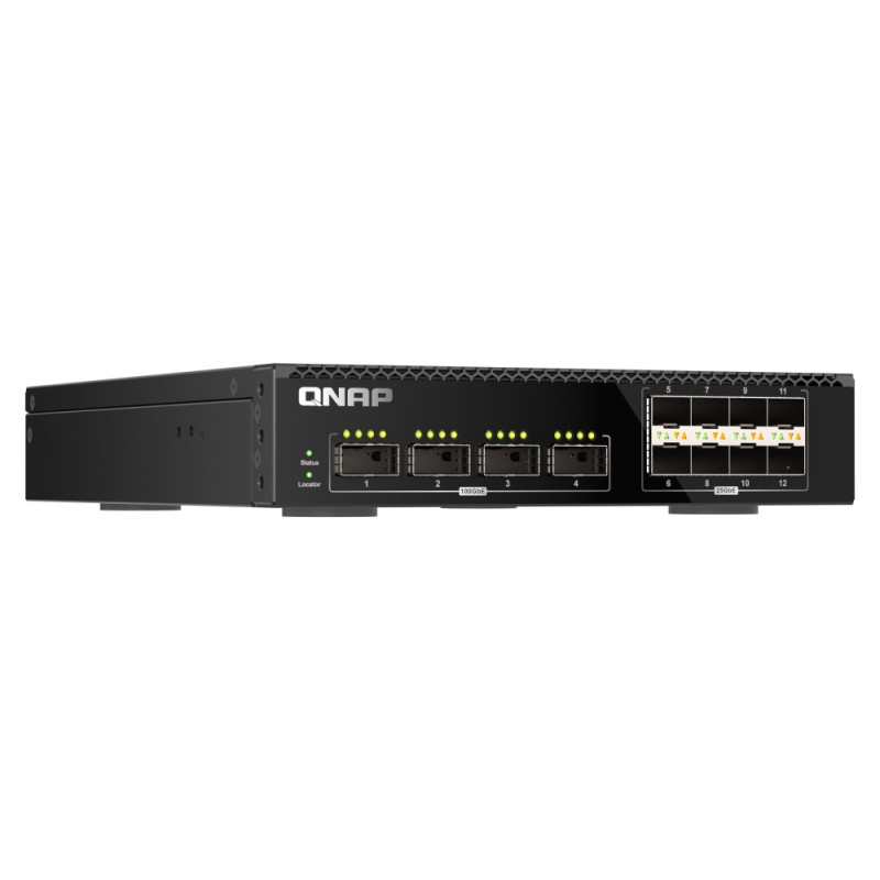 QNAP riadený switch QSW-M7308R-4X (4x 100GbE porty + 8x 25GbE porty, polovičná šírka)