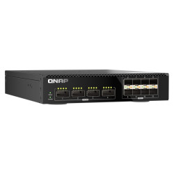 QNAP riadený switch QSW-M7308R-4X (4x 100GbE porty + 8x 25GbE porty, polovičná šírka)