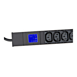 SCHRACK - PDU IT METER, integr.merenie, 12x C13, Al, 19'', 1U, RAL 7035