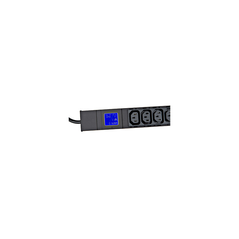 SCHRACK - PDU IT METER, integr.merenie, 12x C13, Al, 19'', 1U, RAL 7035