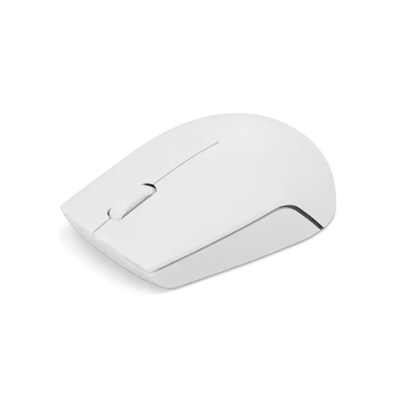 Lenovo 300 Wireless Compact/Kancelárska/Optická/1 000 DPI/Bezdrôtová USB/Biela