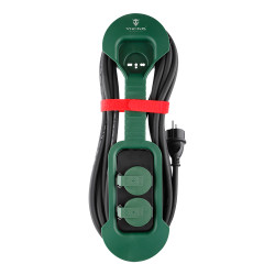 Predlžovací kábel so zásuvkami Viking R280/Output: 2xAC/IP44/vonkajšie použitie/8m kábel