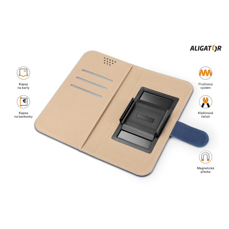 ALIGATOR Puzdro UNI-FIX, vel.L(150*72) modrá