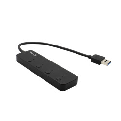 i-tec USB 3.0 Metal HUB 4 Port s vypínačmi na jednotlivých portoch
