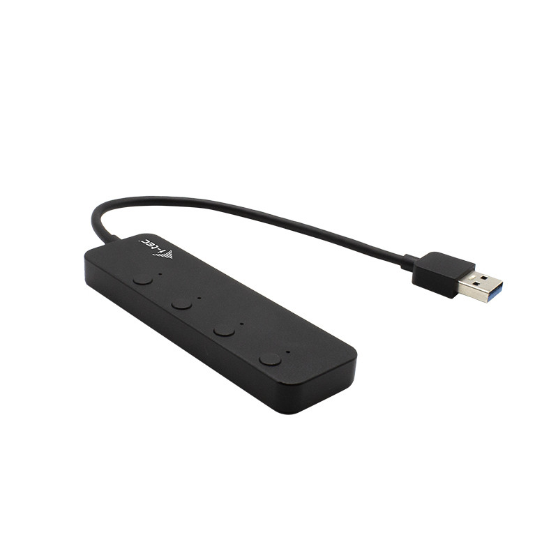 i-tec USB 3.0 Metal HUB 4 Port s vypínačmi na jednotlivých portoch