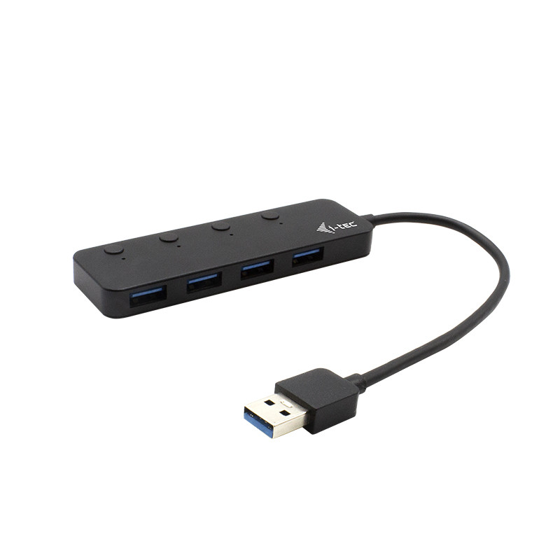 i-tec USB 3.0 Metal HUB 4 Port s vypínačmi na jednotlivých portoch