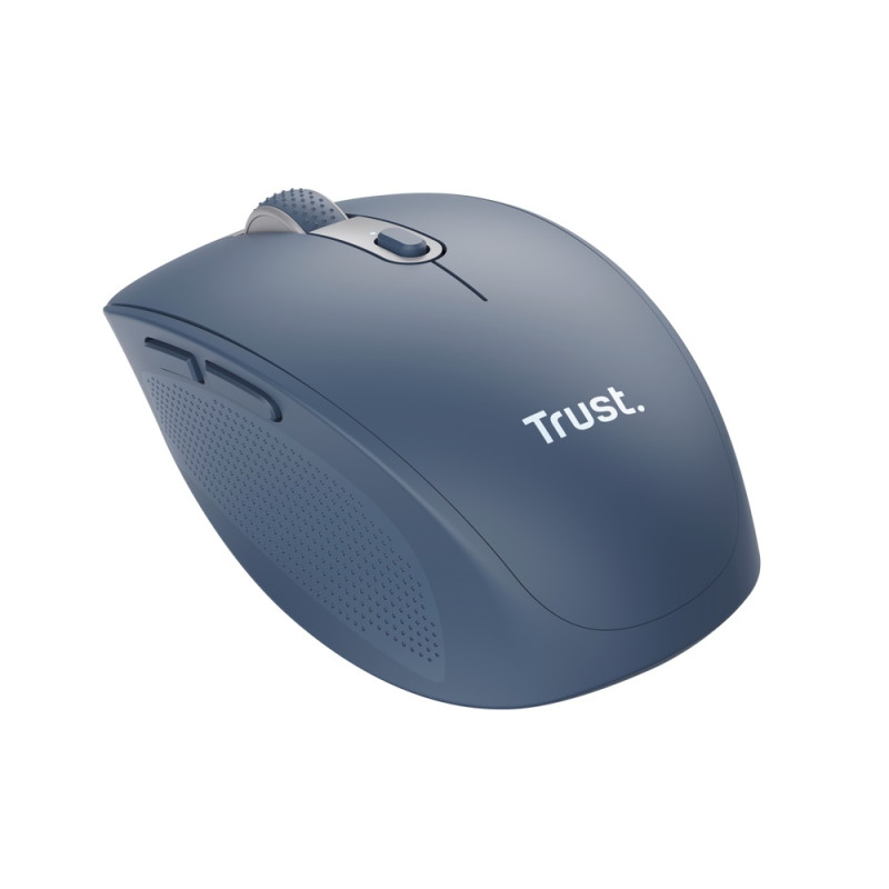 Trust Ozaa/Kancelárska/Optická/Pre pravákov/3 200 DPI/USB+BT/Modrá