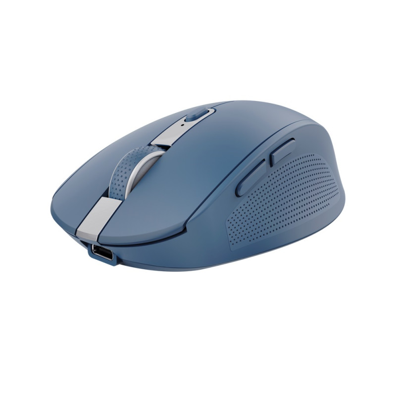 Trust Ozaa/Kancelárska/Optická/Pre pravákov/3 200 DPI/USB+BT/Modrá