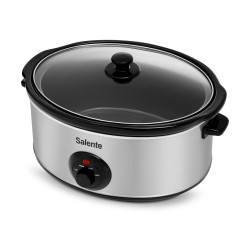 Salente HotPot, pomalý hrniec, 6,5 l, manuálne ovládanie, nerez