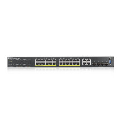 ZYXEL GS2220-28, HP24port Gb L2 Switch, 1 GbE Uplink, PoE