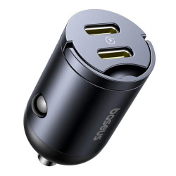 NONAME - Baseus Tiny Star Mini Nabíjačka do Auta USB-C/USB-C 30W Cosmic Black