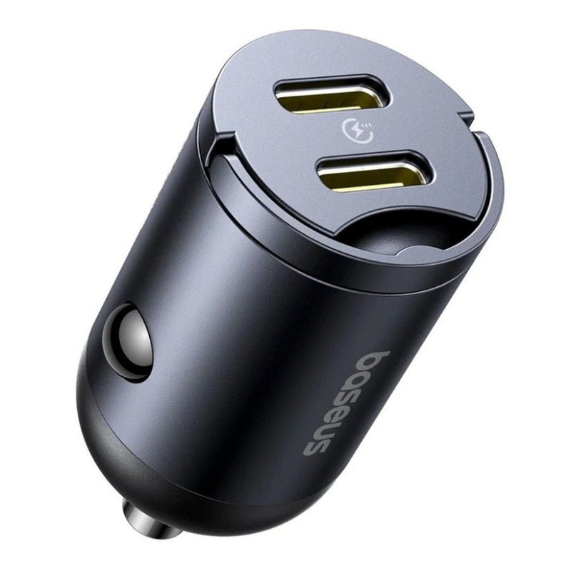 NONAME - Baseus Tiny Star Mini Nabíjačka do Auta USB-C/USB-C 30W Cosmic Black