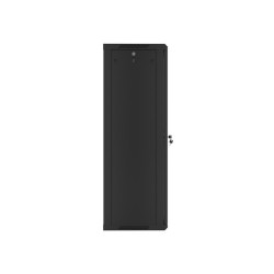 LANBERG RACKOVÁ SKRIŇA 19'' NÁSTENNÁ 27U/600X450 (FLAT PACK) S PRESKLENÝMI DVERMI ČIERNA V2