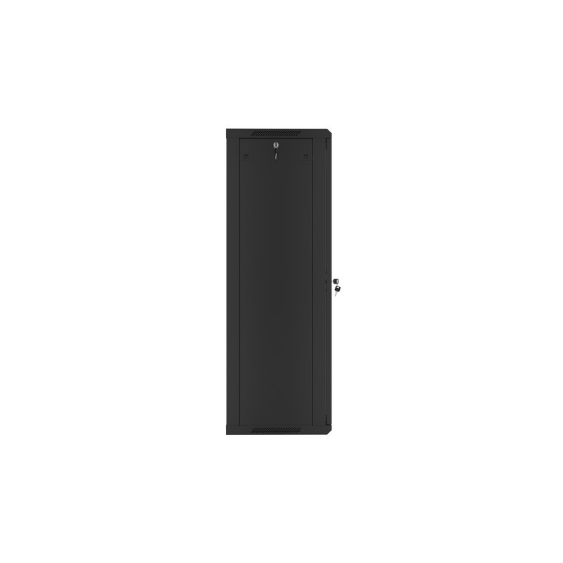 LANBERG RACKOVÁ SKRIŇA 19'' NÁSTENNÁ 27U/600X450 (FLAT PACK) S PRESKLENÝMI DVERMI ČIERNA V2