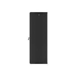 LANBERG RACKOVÁ SKRIŇA 19'' NÁSTENNÁ 27U/600X450 (FLAT PACK) S PRESKLENÝMI DVERMI ČIERNA V2
