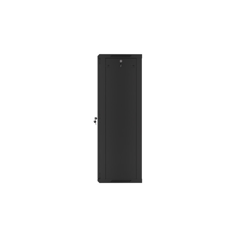 LANBERG RACKOVÁ SKRIŇA 19'' NÁSTENNÁ 27U/600X450 (FLAT PACK) S PRESKLENÝMI DVERMI ČIERNA V2