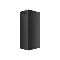 LANBERG RACKOVÁ SKRIŇA 19'' NÁSTENNÁ 27U/600X450 (FLAT PACK) S PRESKLENÝMI DVERMI ČIERNA V2