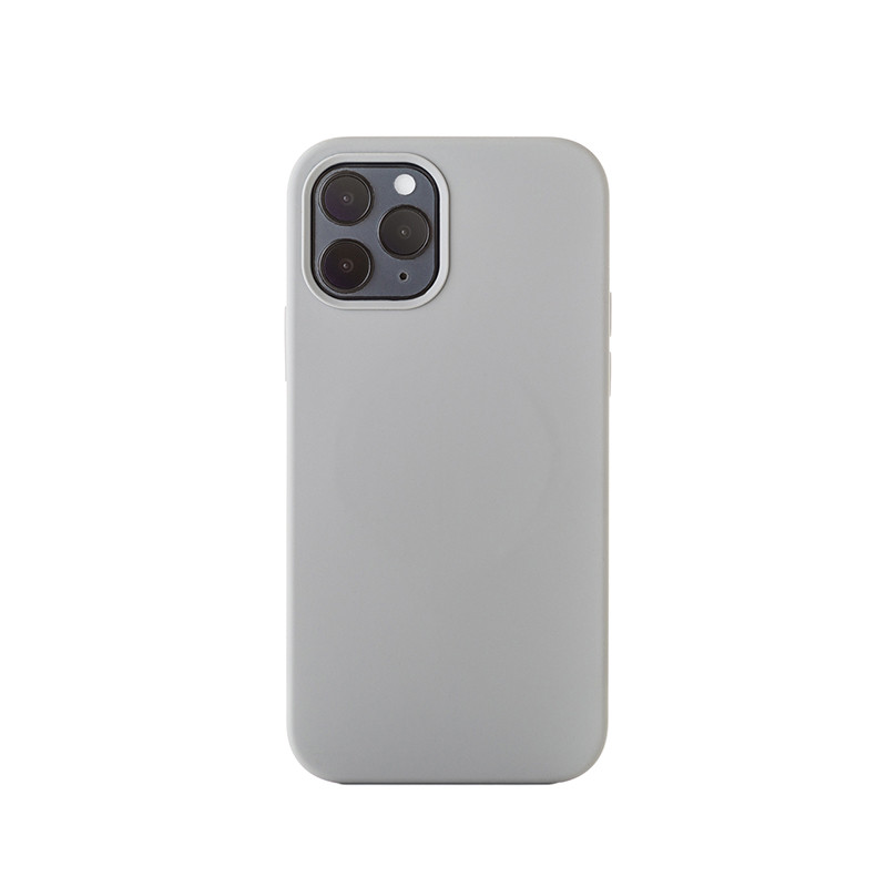 ER POWER Silikónový kryt CARNEVAL SNAP pre iPhone 12 Pro Max s MagSafe - šedá