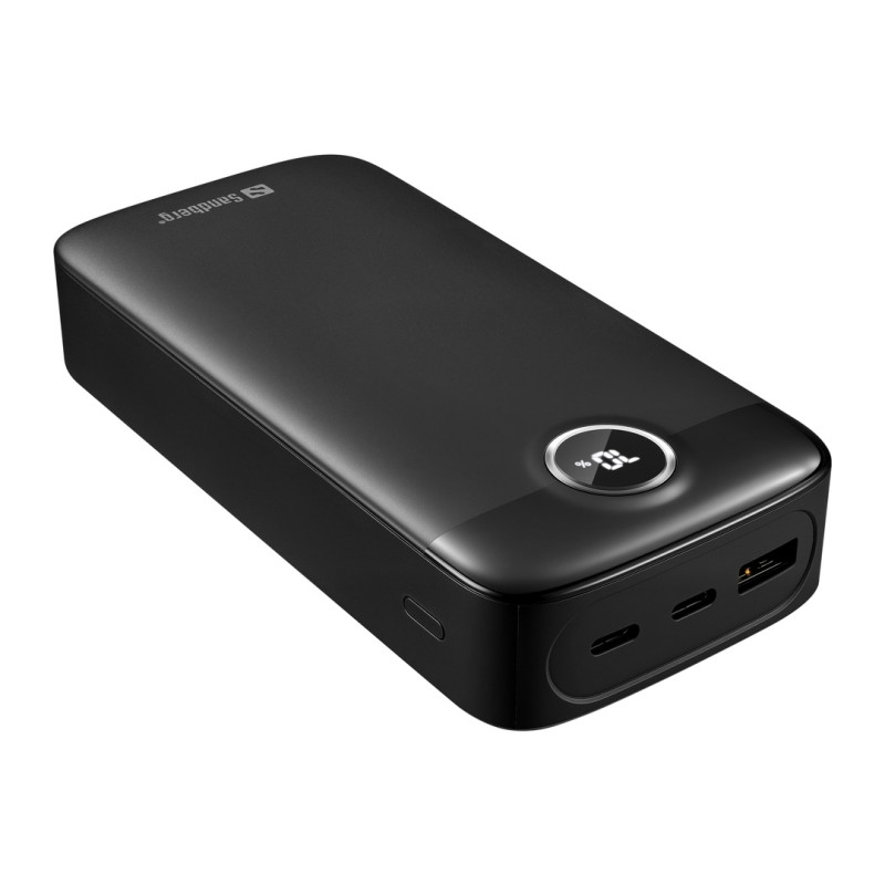 NONAME - Sandberg SemiSolidState Powerbank 20000 mAh PD20W, kompaktná powerbanka, čierna