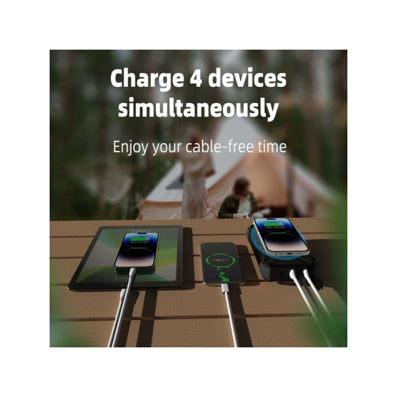 Outdoorová powerbanka Viking SKADI II/Output: 1xUSB-C, 2xUSB-A/Wireless charge 15W max/20000mAh