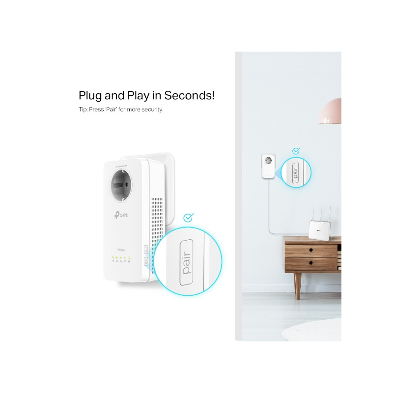 TP-Link TL-WPA8631P KIT AV1300 Gb priechodný AC1200 Powerline WiFi kit (2ks)
