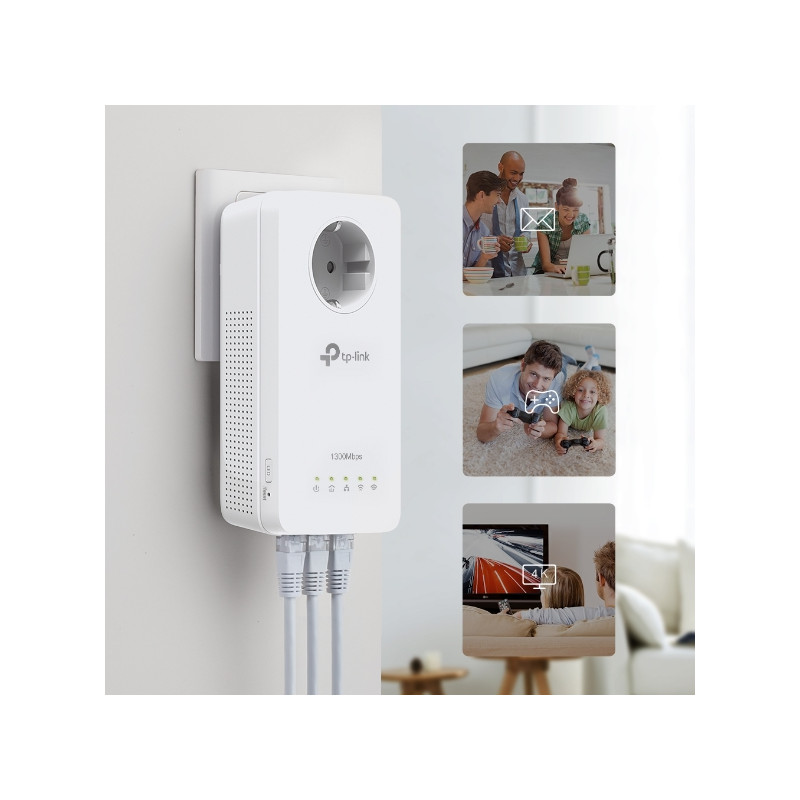 TP-Link TL-WPA8631P KIT AV1300 Gb priechodný AC1200 Powerline WiFi kit (2ks)