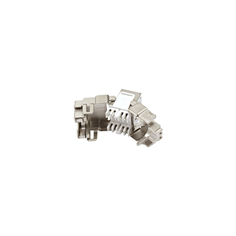 SCHRACK - Keystone modul RJ45 tienený, 10 Gb, trieda Ea, 4PPoE