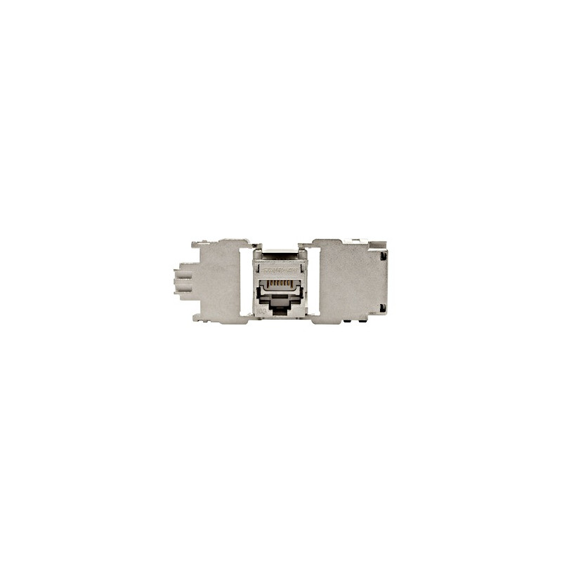 SCHRACK - Keystone modul RJ45 tienený, 10 Gb, trieda Ea, 4PPoE