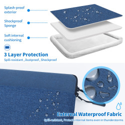 ER - Seine Scene Taška na notebook Seine Scene Valence sleeve 13,6'' - modrá