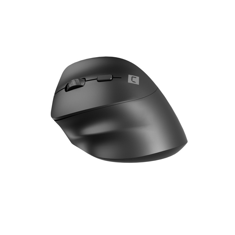Natec CRAKE 2/Kancelárska/Optická/Pre ľavákov/2 400 DPI/USB+BT/Čierna